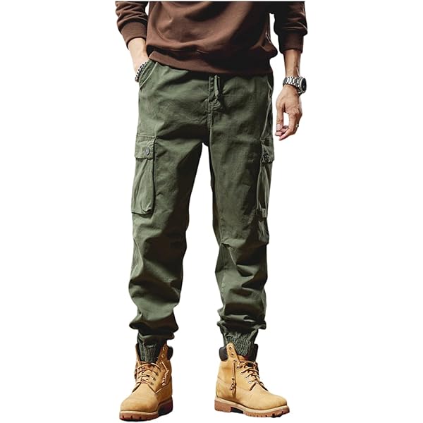 Amazon.com: Pants Men's Cargo Pant with Multi-Pockets Utility